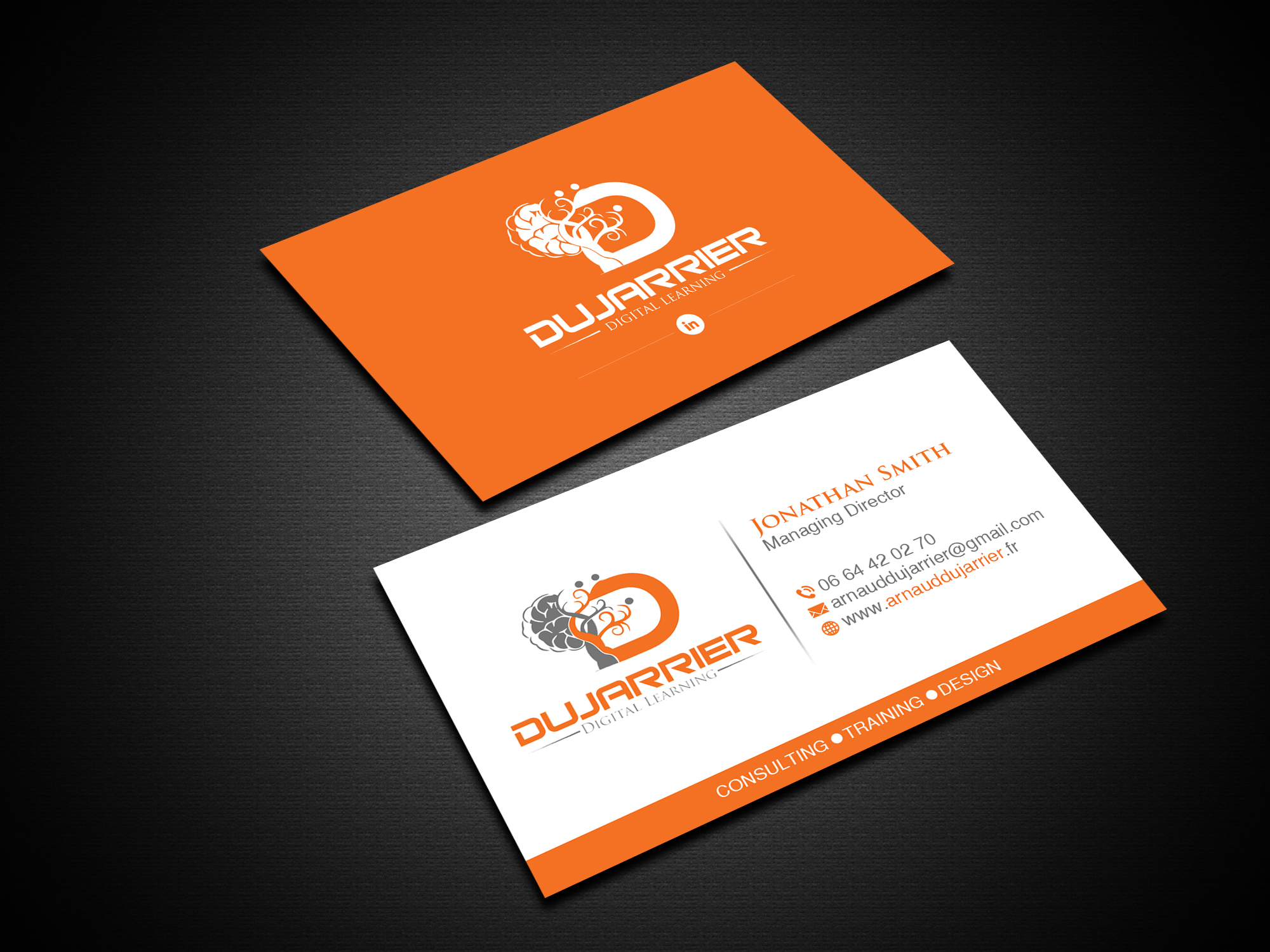 Business Card Design by Creations Box 2015 for Arnaud Dujarrier | Design #25546332