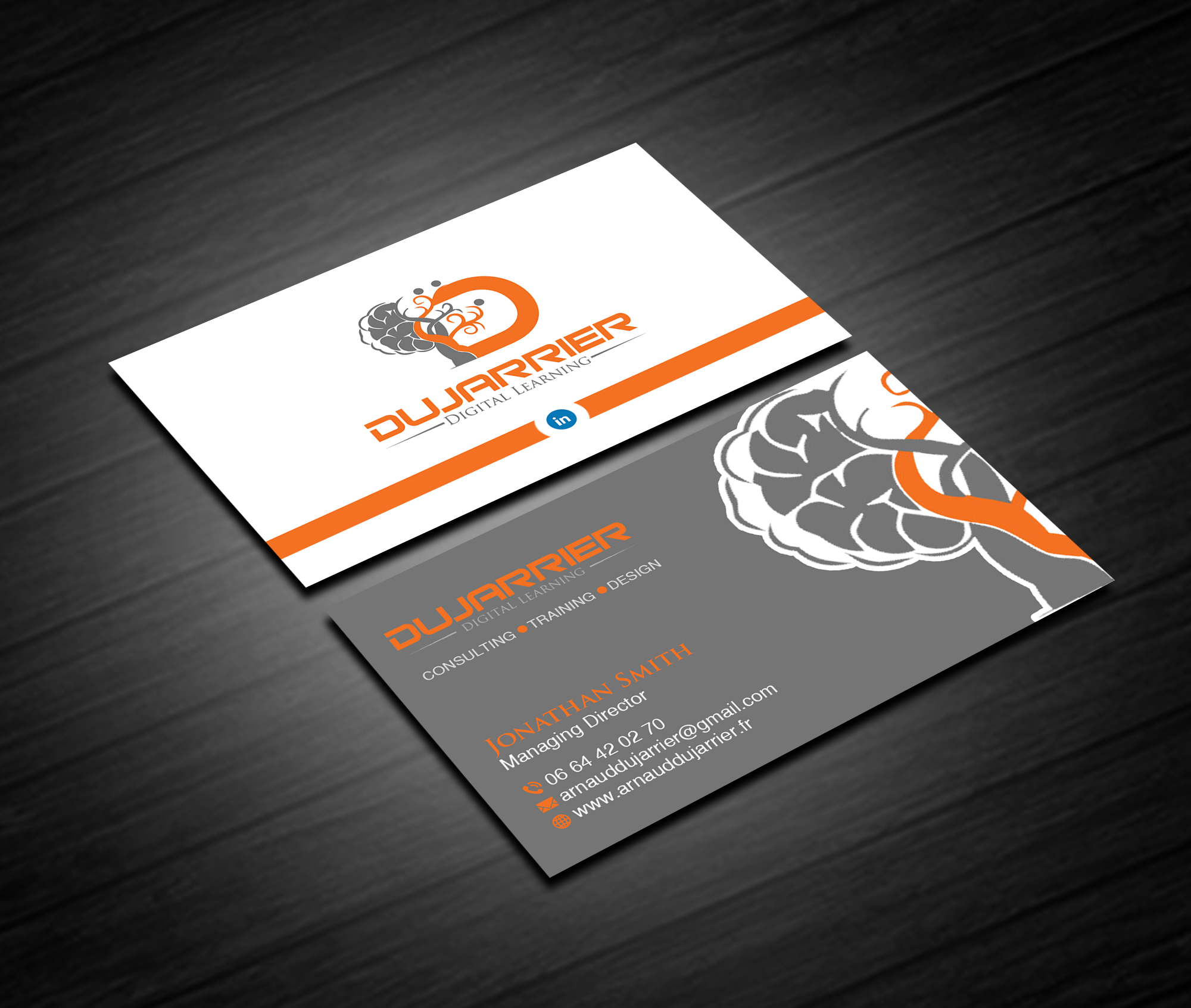 Business Card Design by Creations Box 2015 for Arnaud Dujarrier | Design #25546336