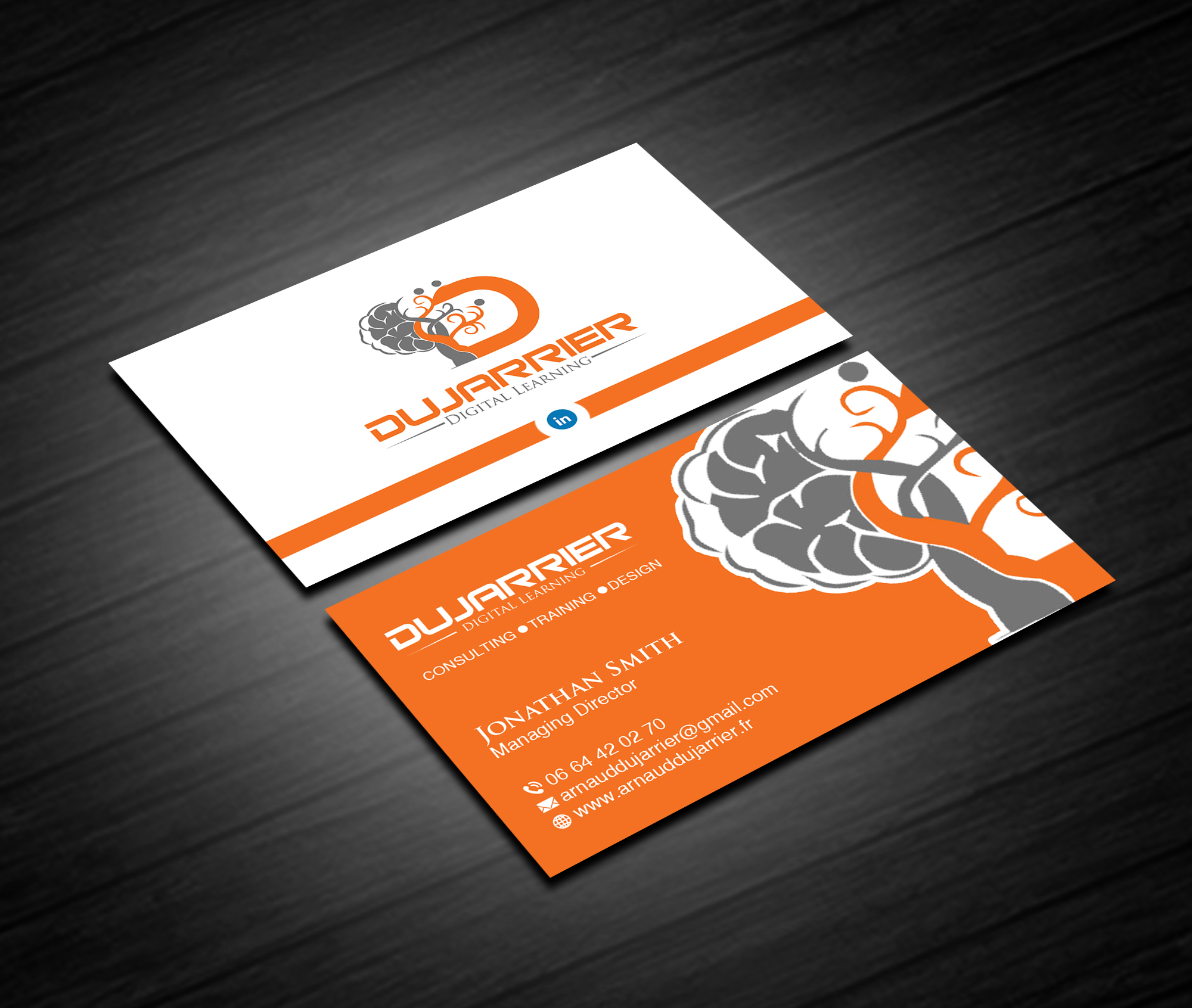 Diseño de Tarjeta de Presentación por Creations Box 2015 para Arnaud Dujarrier | Diseño #25546339