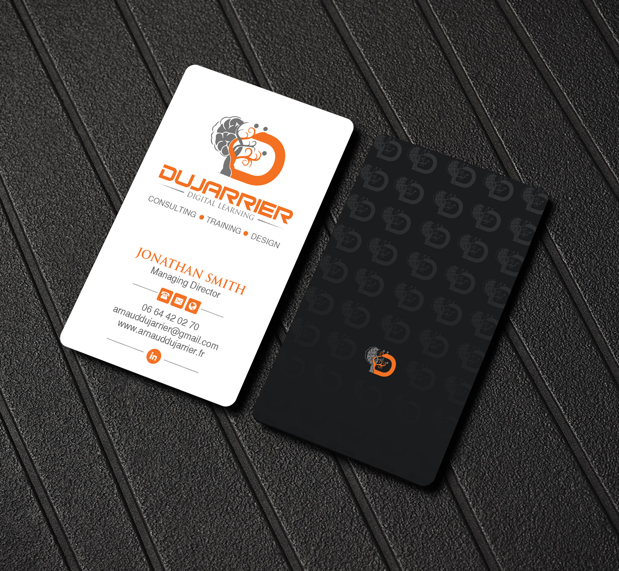 Diseño de Tarjeta de Presentación por Creations Box 2015 para Arnaud Dujarrier | Diseño #25546371