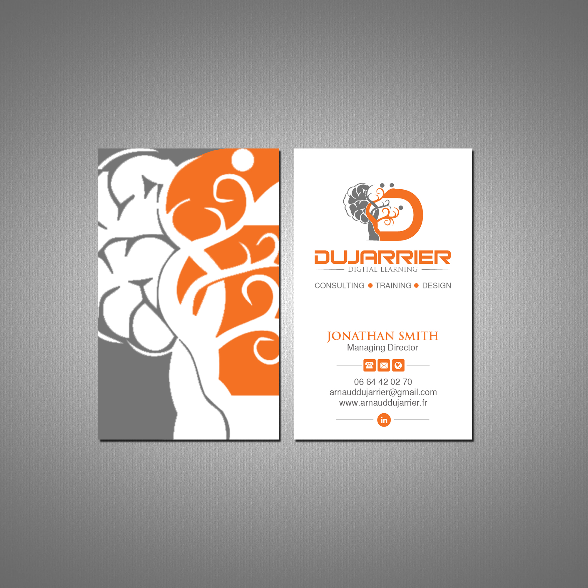 Diseño de Tarjeta de Presentación por Creations Box 2015 para Arnaud Dujarrier | Diseño #25546372