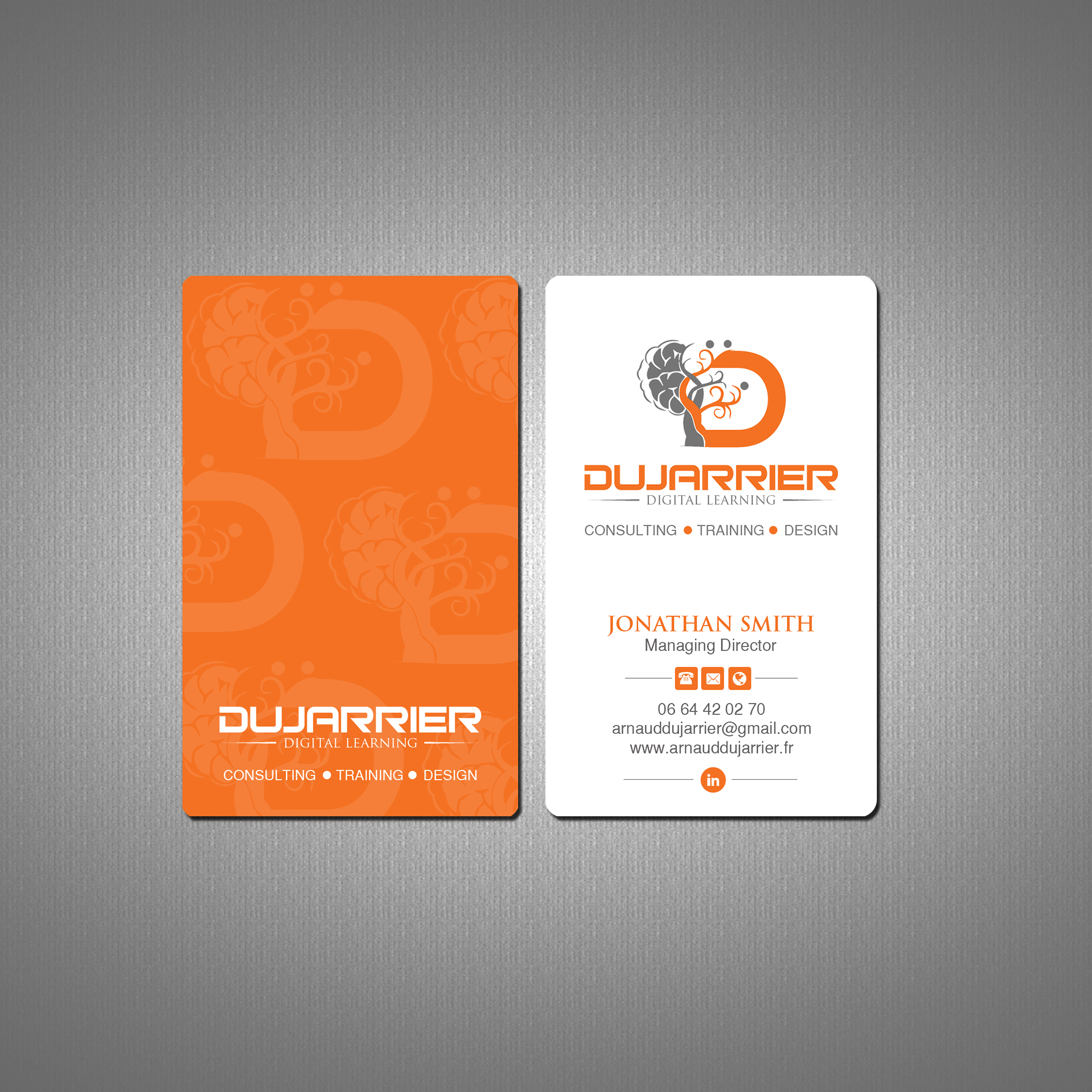 Diseño de Tarjeta de Presentación por Creations Box 2015 para Arnaud Dujarrier | Diseño #25546373