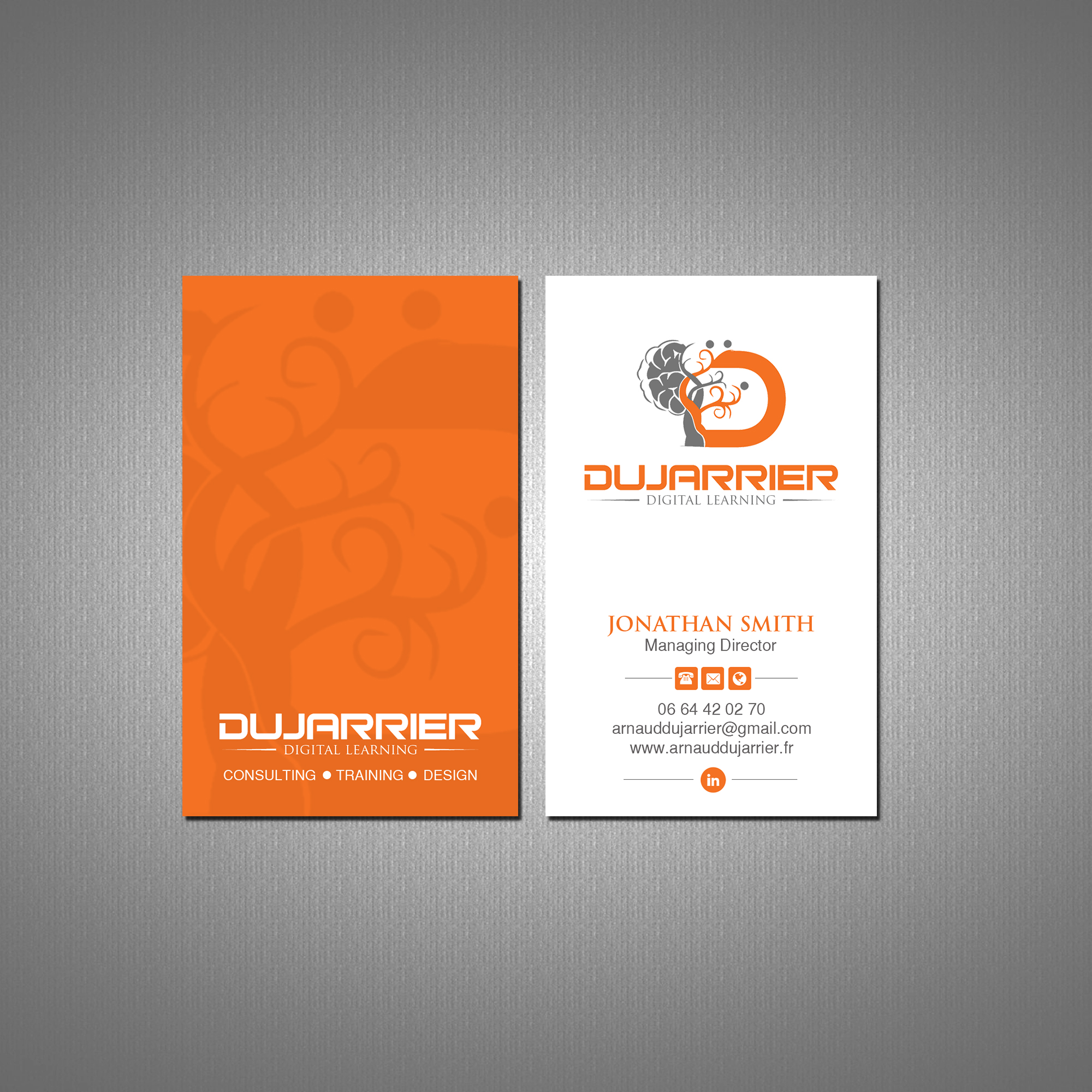 Diseño de Tarjeta de Presentación por Creations Box 2015 para Arnaud Dujarrier | Diseño #25546378