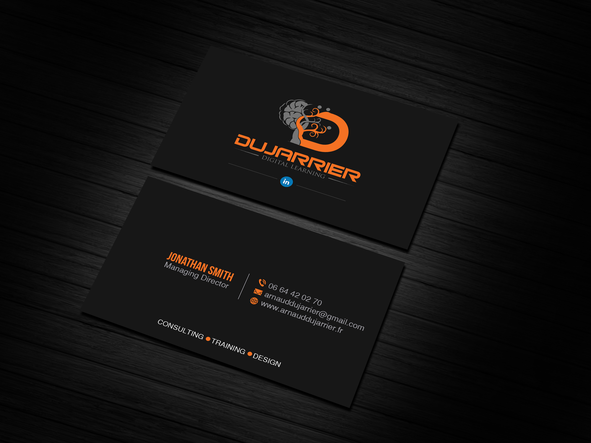 Diseño de Tarjeta de Presentación por Creations Box 2015 para Arnaud Dujarrier | Diseño #25546379