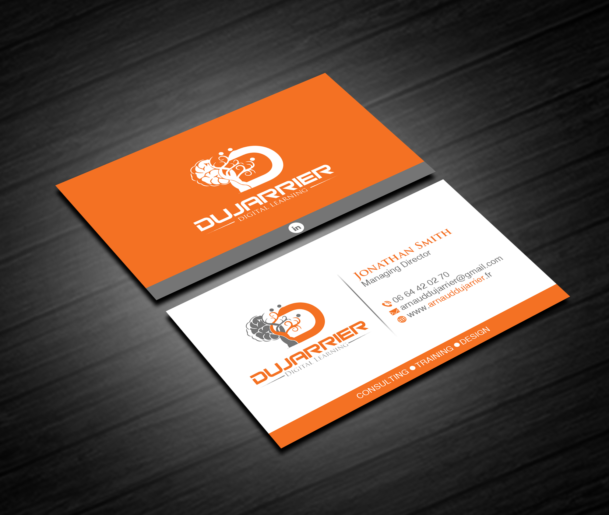 Diseño de Tarjeta de Presentación por Creations Box 2015 para Arnaud Dujarrier | Diseño #25546380