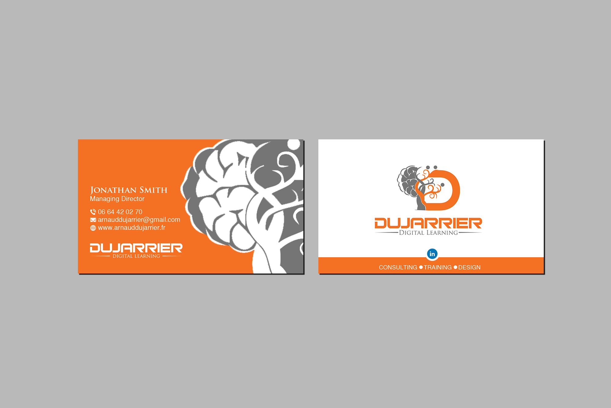 Business Card Design by Creations Box 2015 for Arnaud Dujarrier | Design #25546391