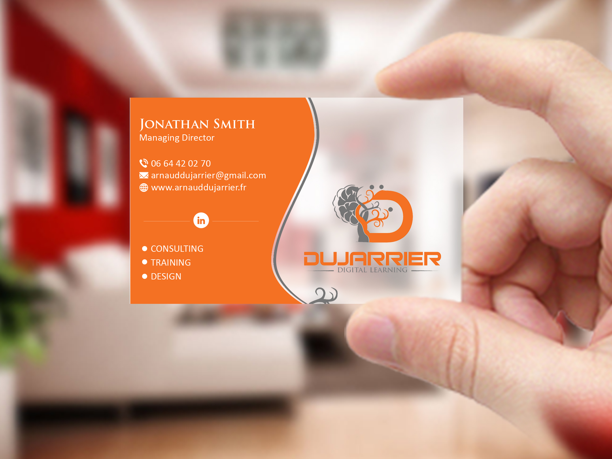 Business Card Design by Creations Box 2015 for Arnaud Dujarrier | Design #25546393