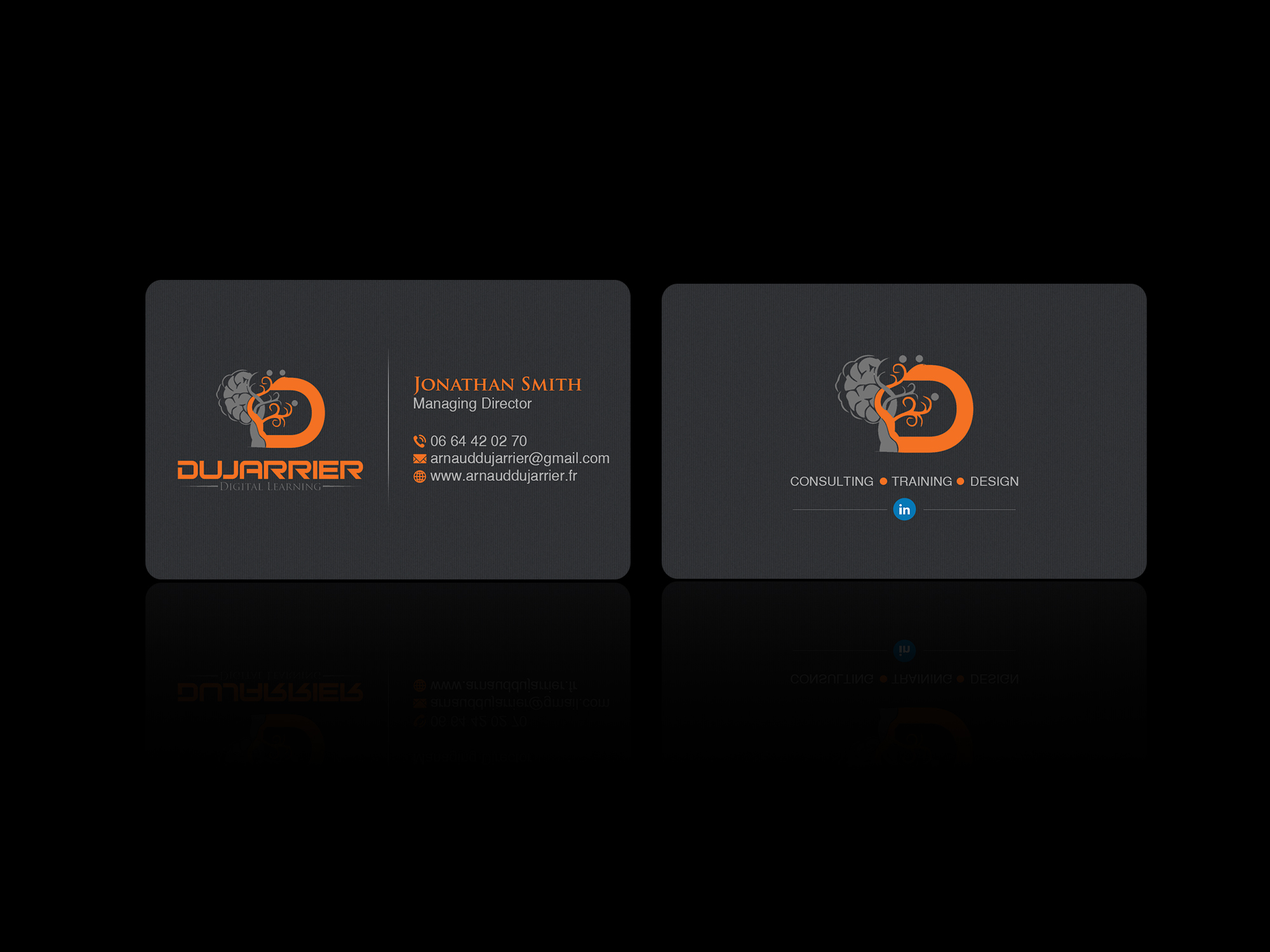 Diseño de Tarjeta de Presentación por Creations Box 2015 para Arnaud Dujarrier | Diseño #25546394