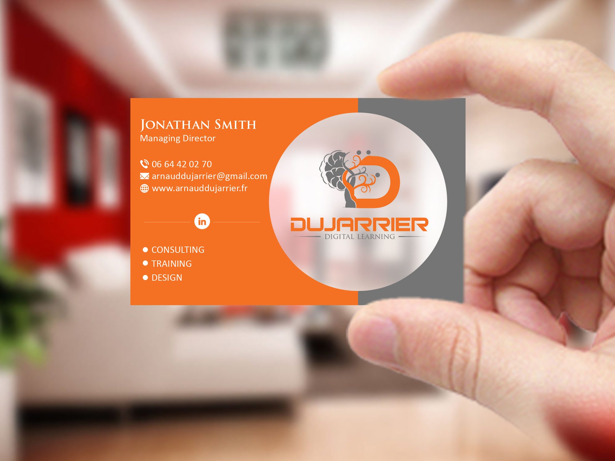 Business Card Design by Creations Box 2015 for Arnaud Dujarrier | Design #25546395