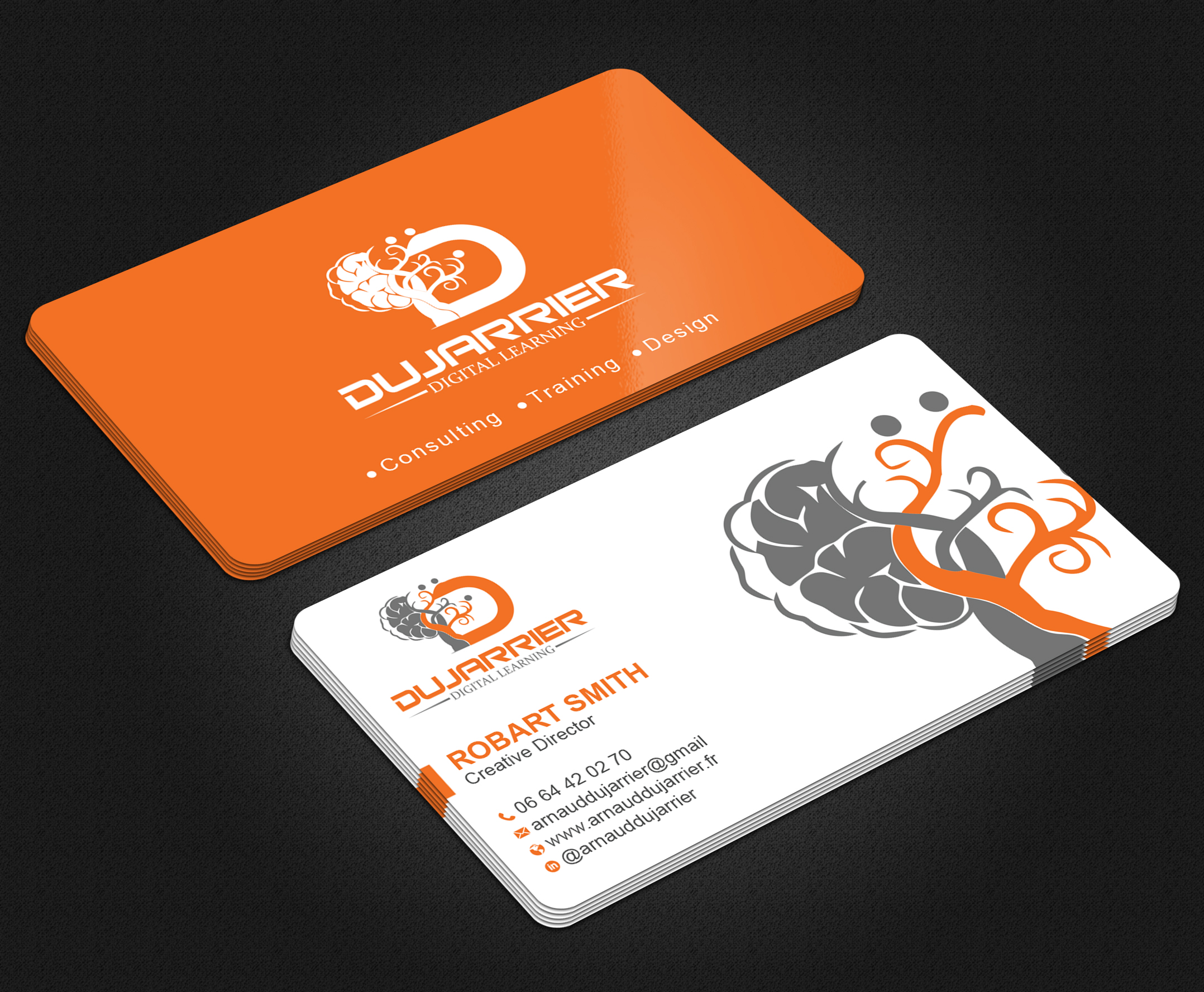 Diseño de Tarjeta de Presentación por Uttom 2 para Arnaud Dujarrier | Diseño #25544487