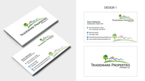 Visitenkarten-Design von Johney für Trademark Properties of Michigan, LLC | Design #25494518