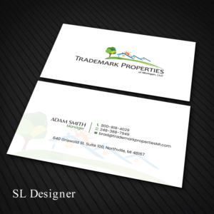 Business Card Design by SL Designer for Trademark Properties of Michigan, LLC | Design: #25496257