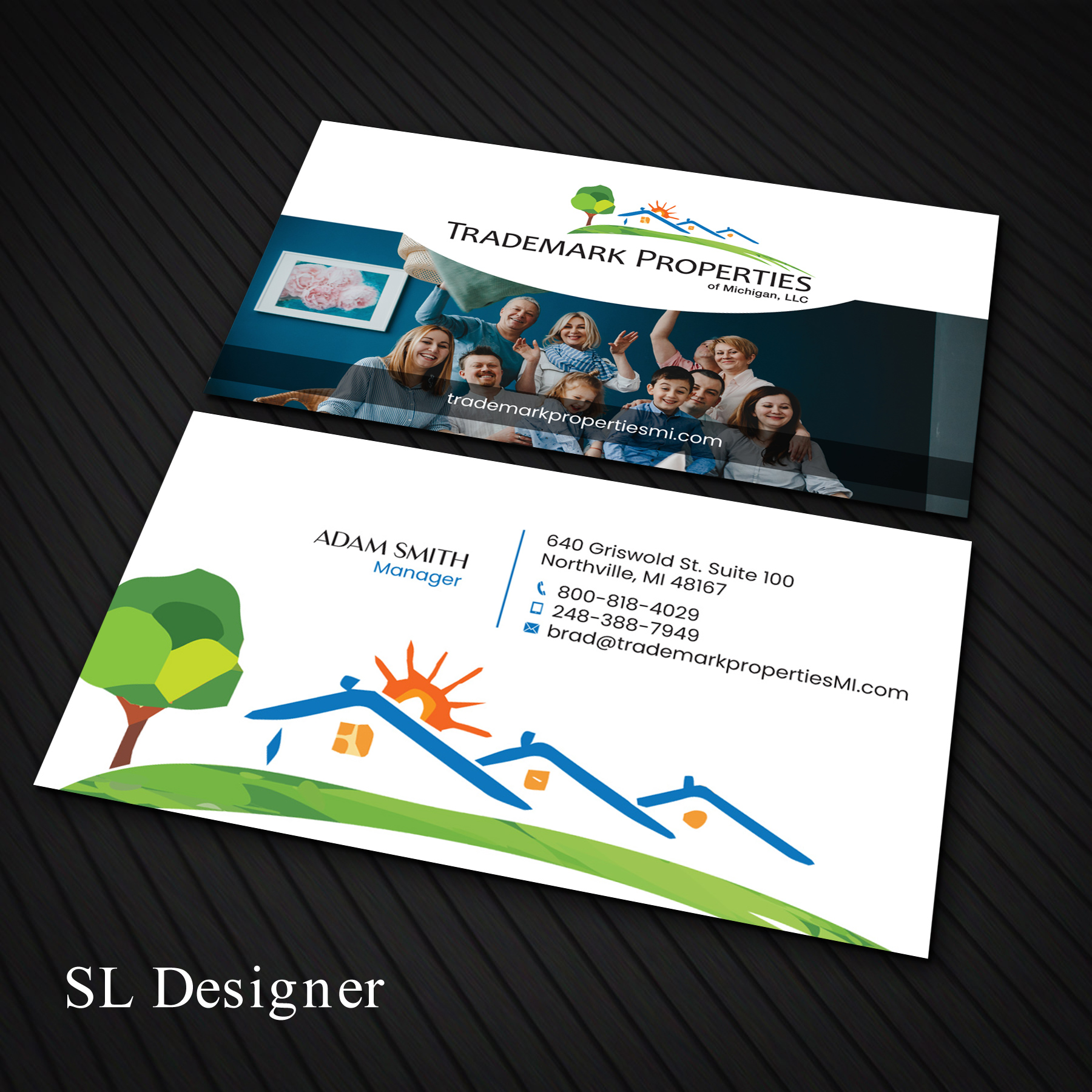 Design de Carte de Visite par SL Designer pour Trademark Properties of Michigan, LLC | Design #25496360