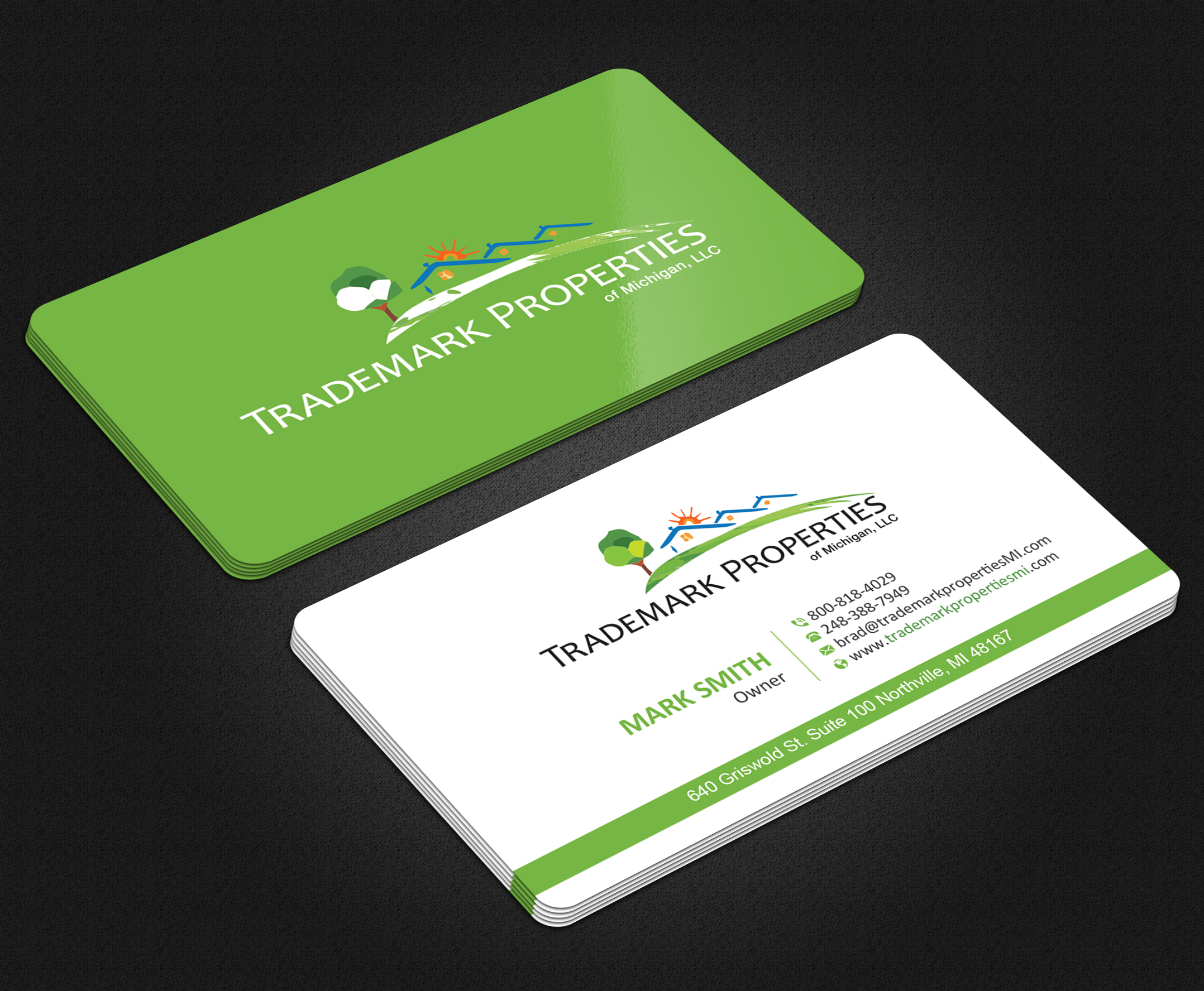 Visitenkarten-Design von Uttom 2 für Trademark Properties of Michigan, LLC | Design #25499830