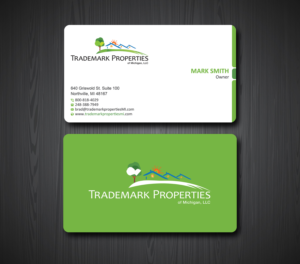 Business Card Design by Uttom 2 for Trademark Properties of Michigan, LLC | Design: #25499896