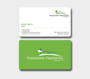 Business Card Design by Uttom 2 for Trademark Properties of Michigan, LLC | Design: #25499914