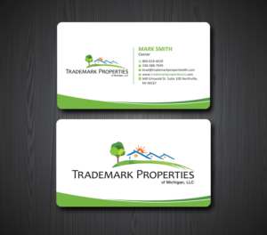 Business Card Design by Uttom 2 for Trademark Properties of Michigan, LLC | Design: #25501044