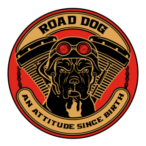 Motorcycle Apparel eCommerce Business needs Road Dog Club Shirt design | T-shirt Design by borzoid
