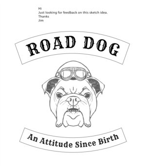 T-Shirt-Design von jamesmccue1 für Road Dog Apparel | Design #25530849