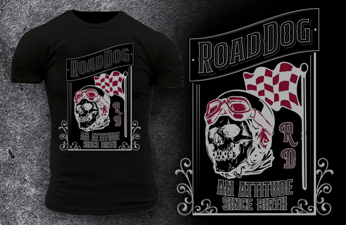 T-shirt Design by Elmer G. Amante for Road Dog Apparel | Design #25544140