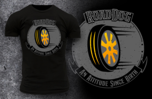 T-shirt Design by Elmer G. Amante for Road Dog Apparel | Design: #25547873