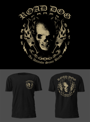 T-shirt Design by D'Mono for Road Dog Apparel | Design: #25532508