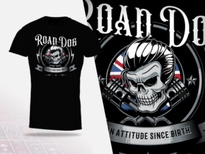 T-shirt Design by GraphicRogue for Road Dog Apparel | Design: #25555941