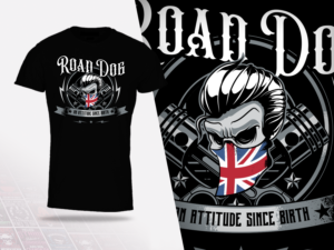 T-shirt Design by GraphicRogue for Road Dog Apparel | Design: #25555943