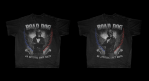 T-shirt Design by el_shekoo7 for Road Dog Apparel | Design: #25523817