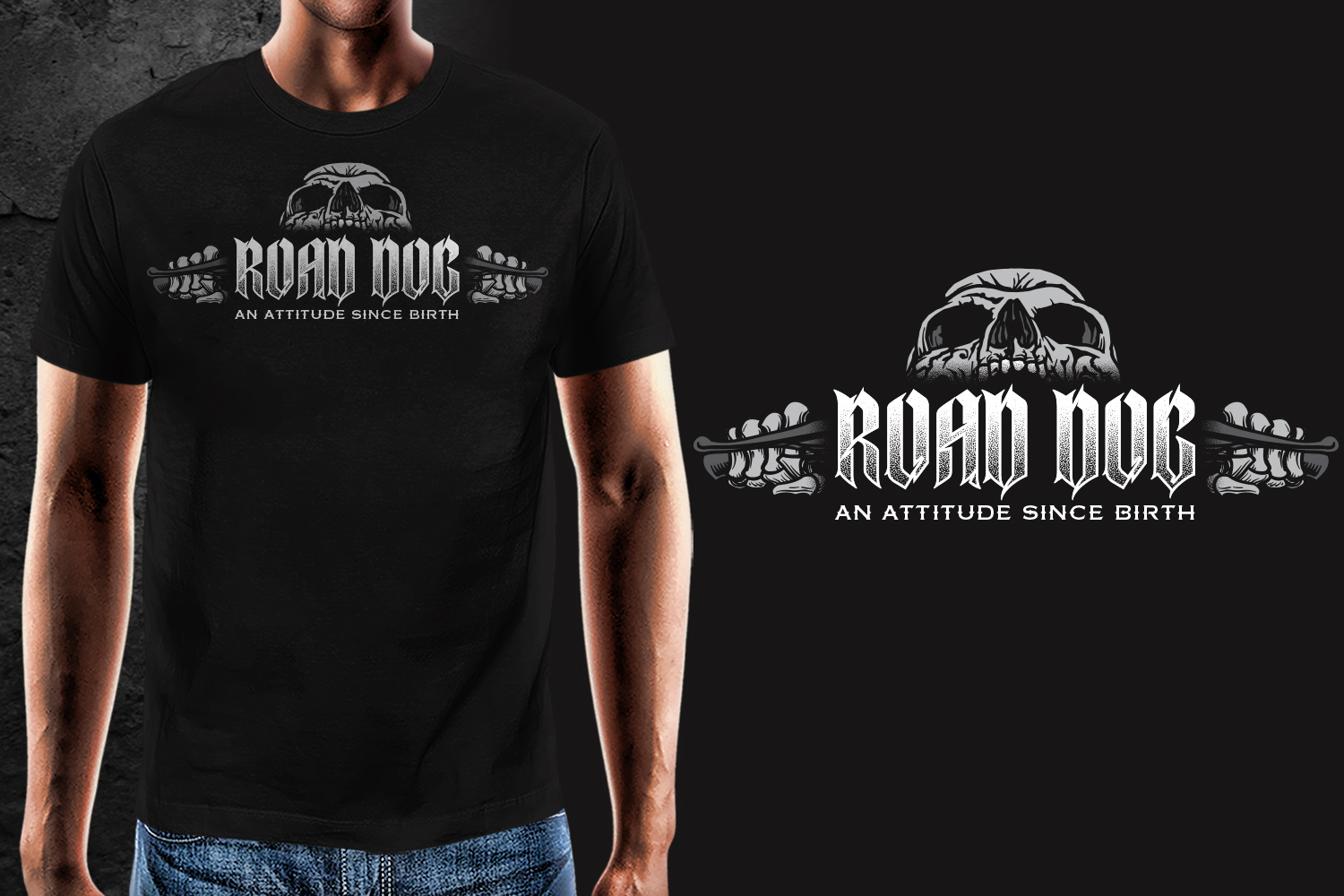 T-shirt Design by gekgrfx for Road Dog Apparel | Design #25522401