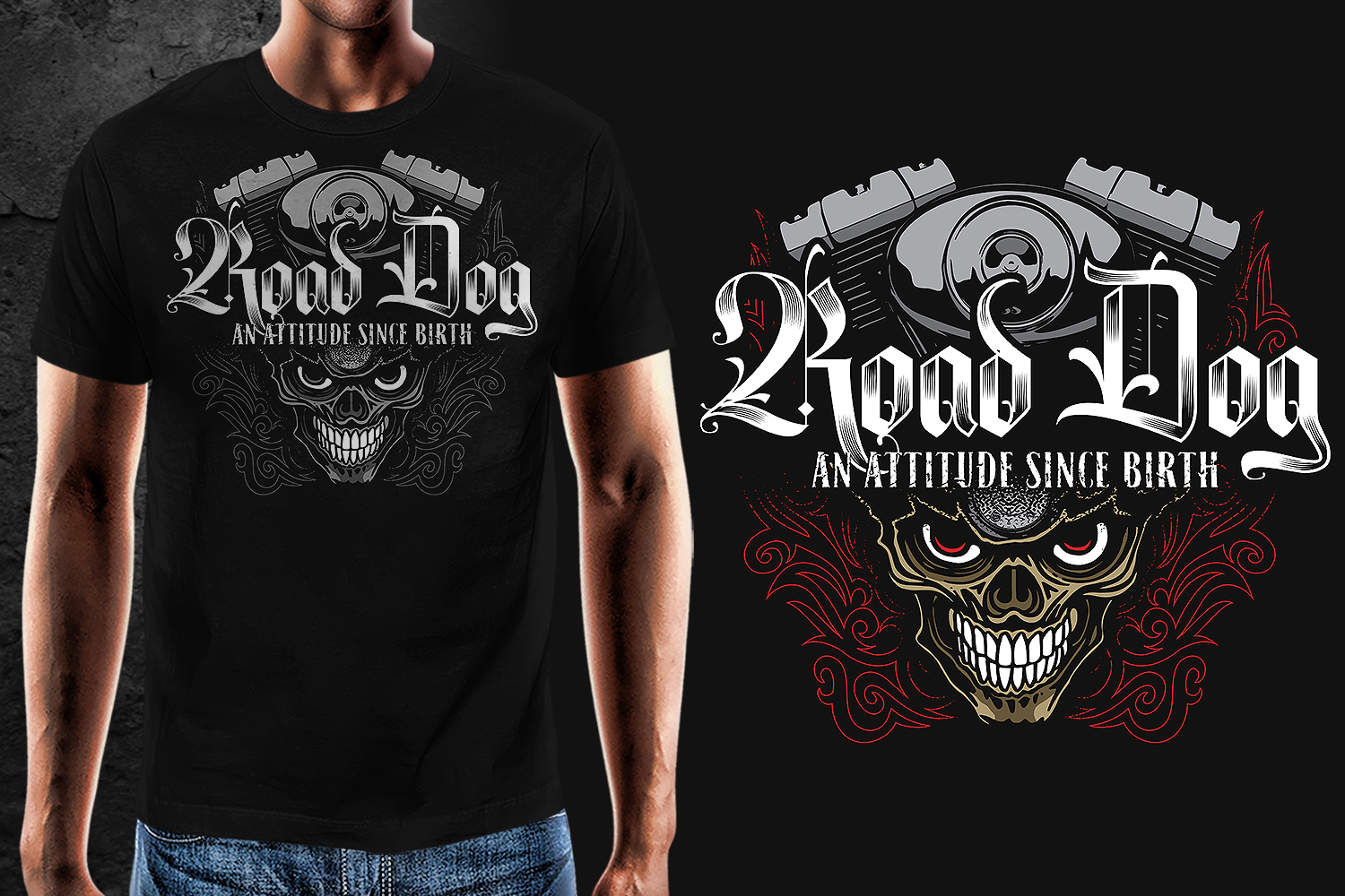 T-shirt Design by gekgrfx for Road Dog Apparel | Design #25526716