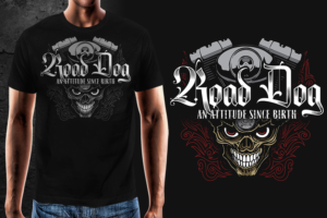 T-shirt Design by gekgrfx for Road Dog Apparel | Design: #25526716