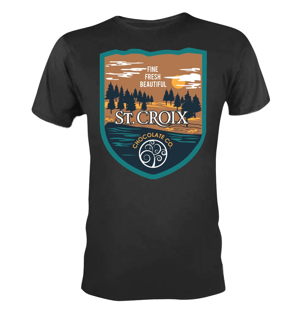 T-shirt Design by 75-R-P-Z for St. Croix Chocolate Company | Design #25534367