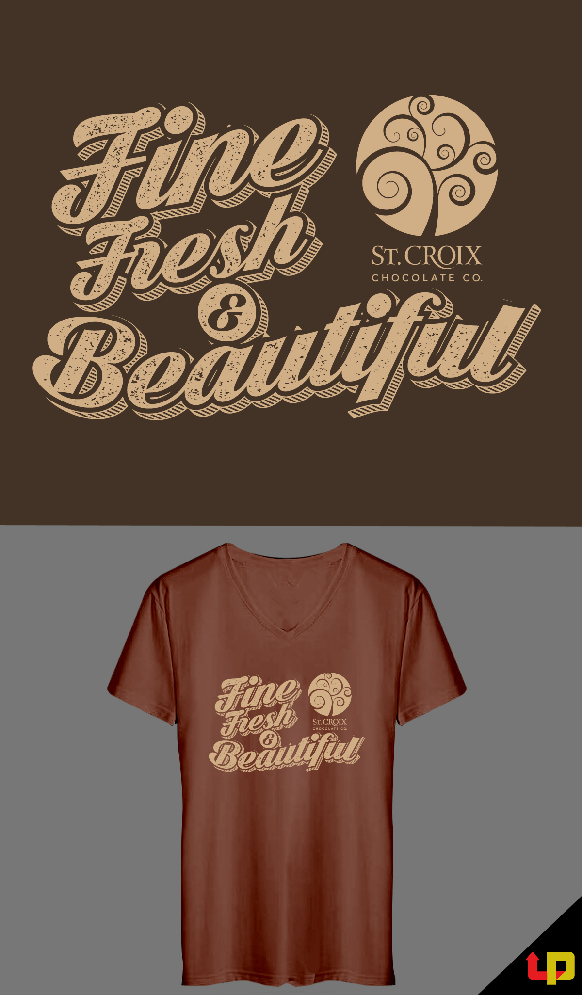 T-shirt Design by Uprinteez for St. Croix Chocolate Company | Design #25536433