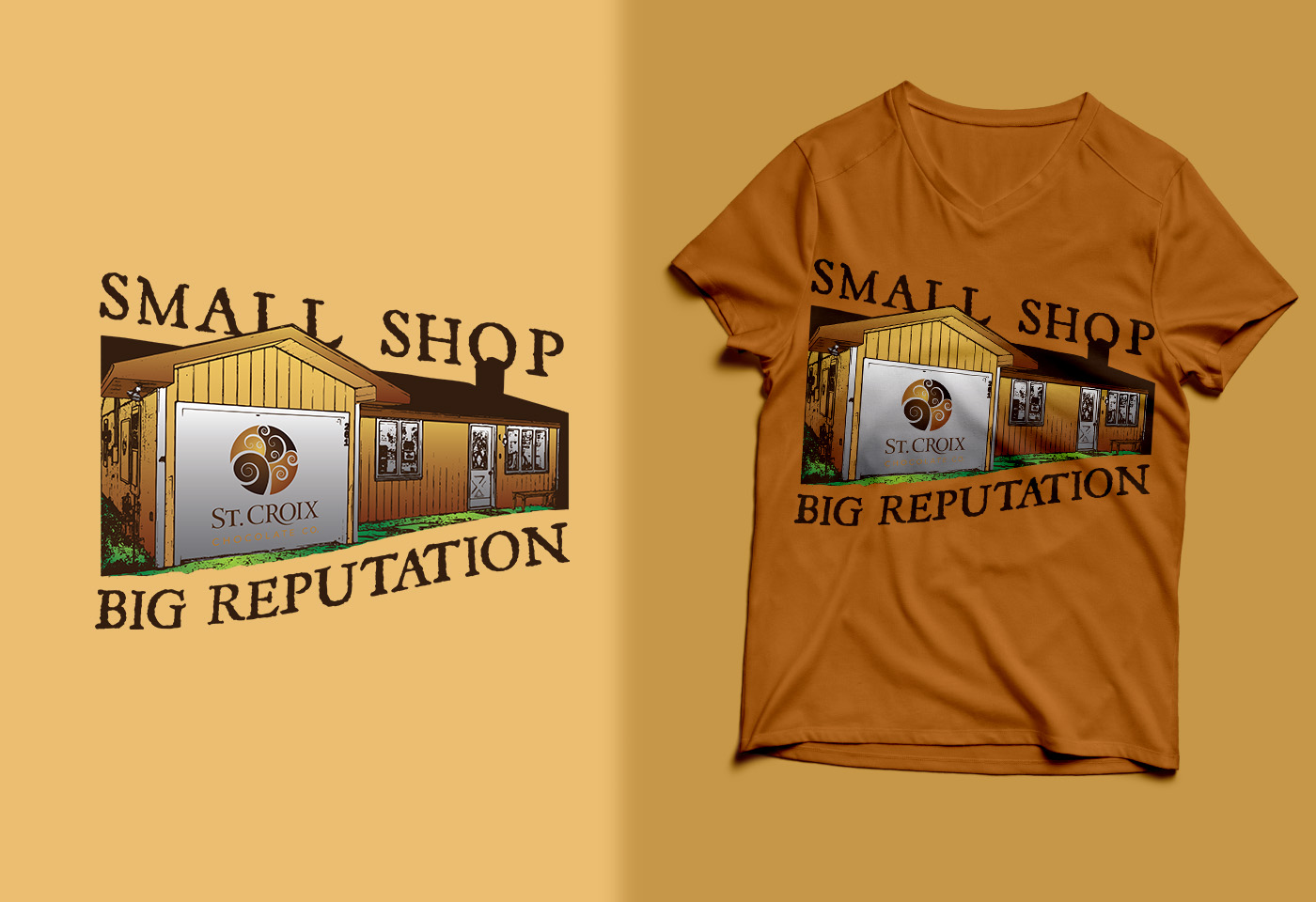 T-shirt Design by aditya msf54 for St. Croix Chocolate Company | Design #25514501
