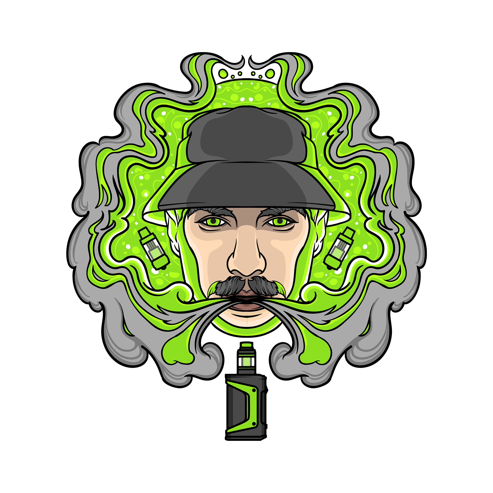 T-shirt Design by Zulf_iqbal for Vapor Fog | Design #25531628