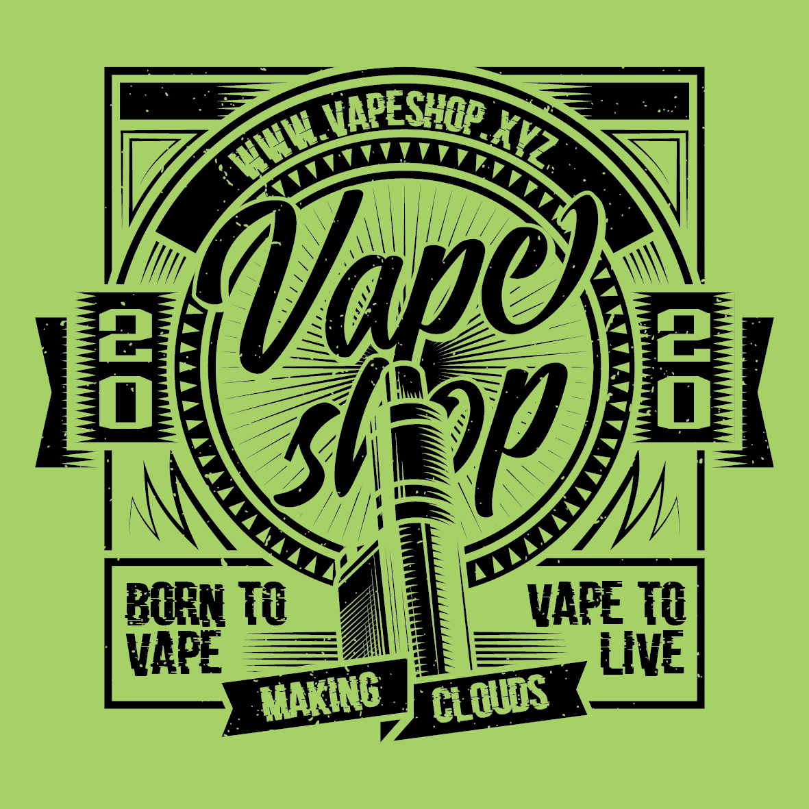 T-shirt Design by MMZx for Vapor Fog | Design #25496226
