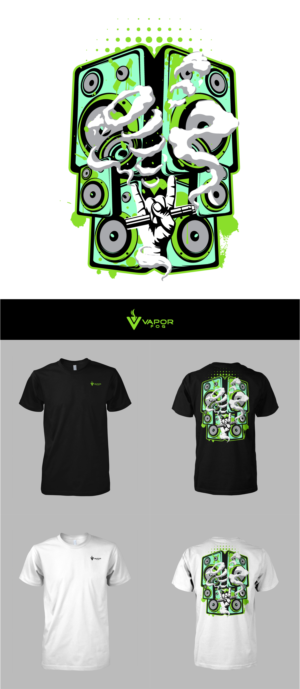 T-Shirt-Design von 1Concept für Vapor Fog | Design #25532514