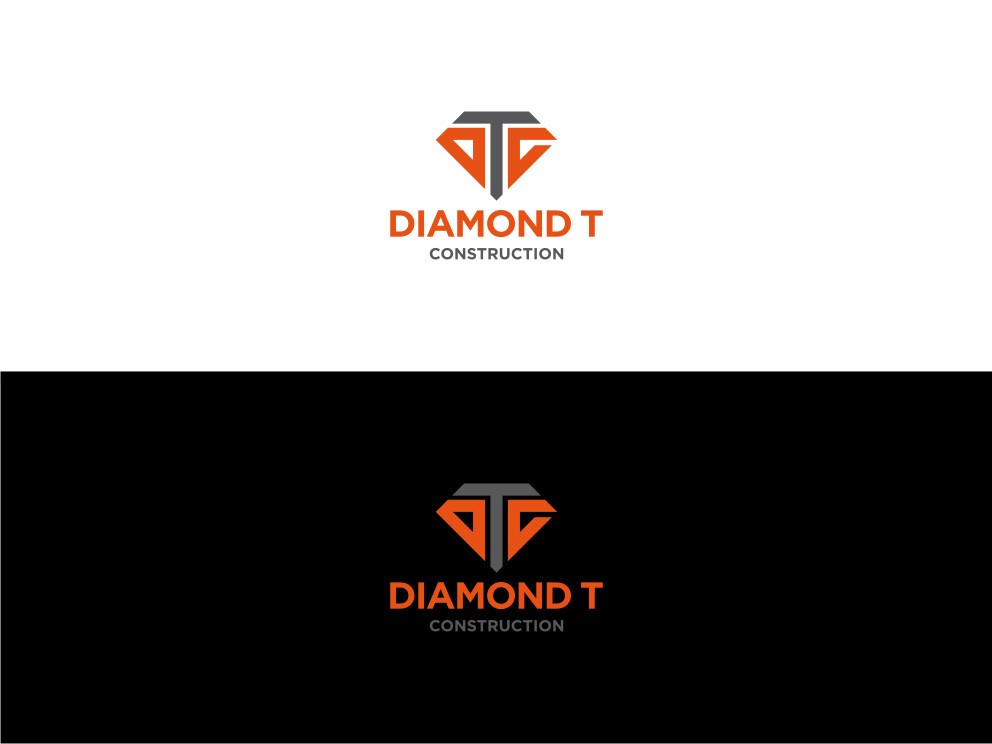 Logo Design by Atvento Graphics for Diamond T Construction  | Design #25503314