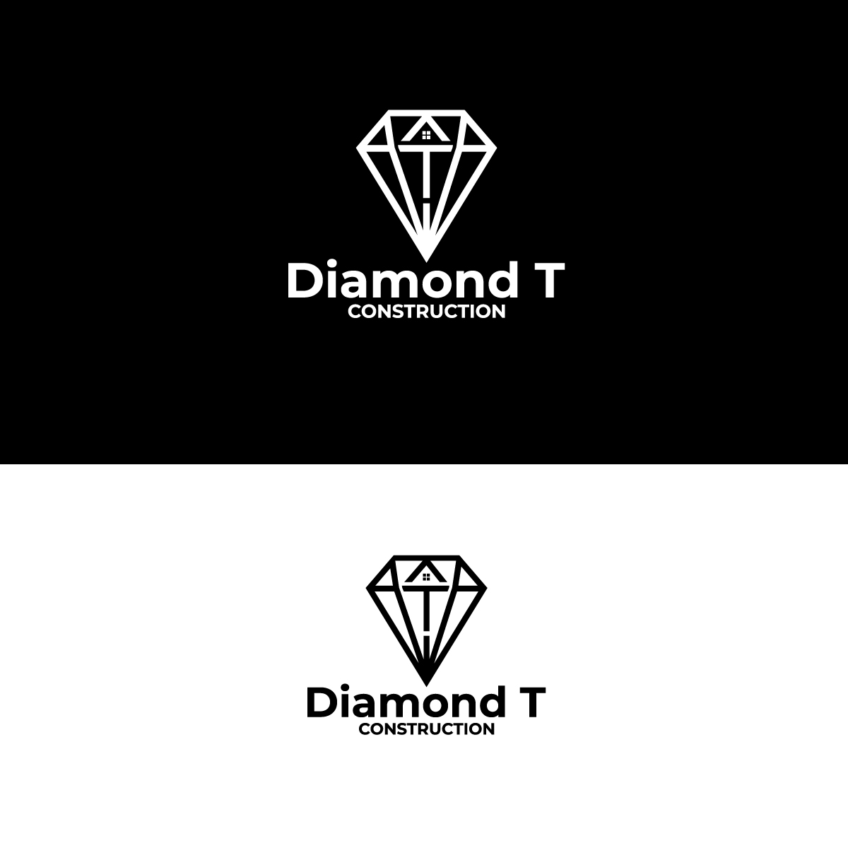 Logo Design by Graphic Bricks for Diamond T Construction  | Design #25505766
