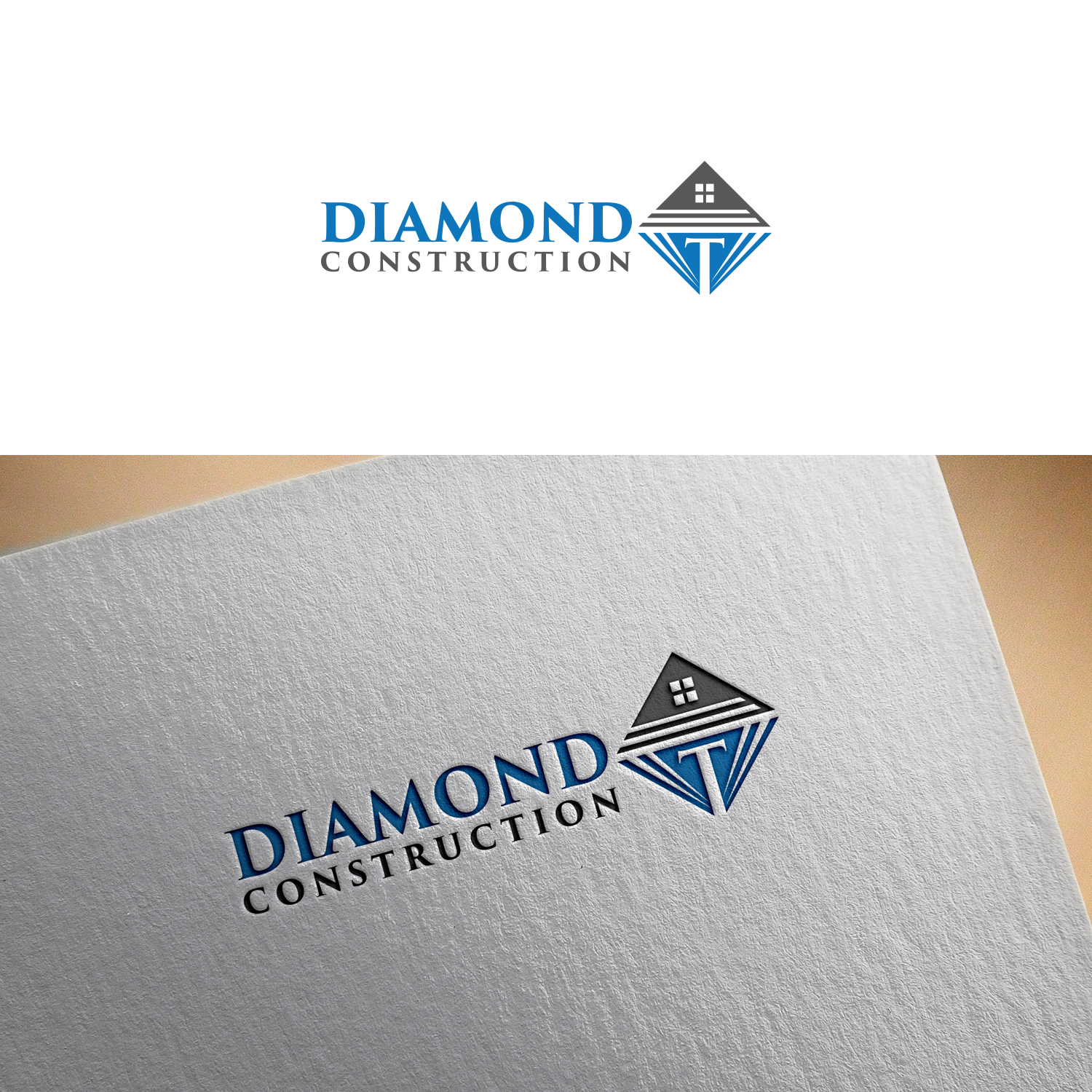 Logo Design by Maxo-Biz for Diamond T Construction  | Design #25512625