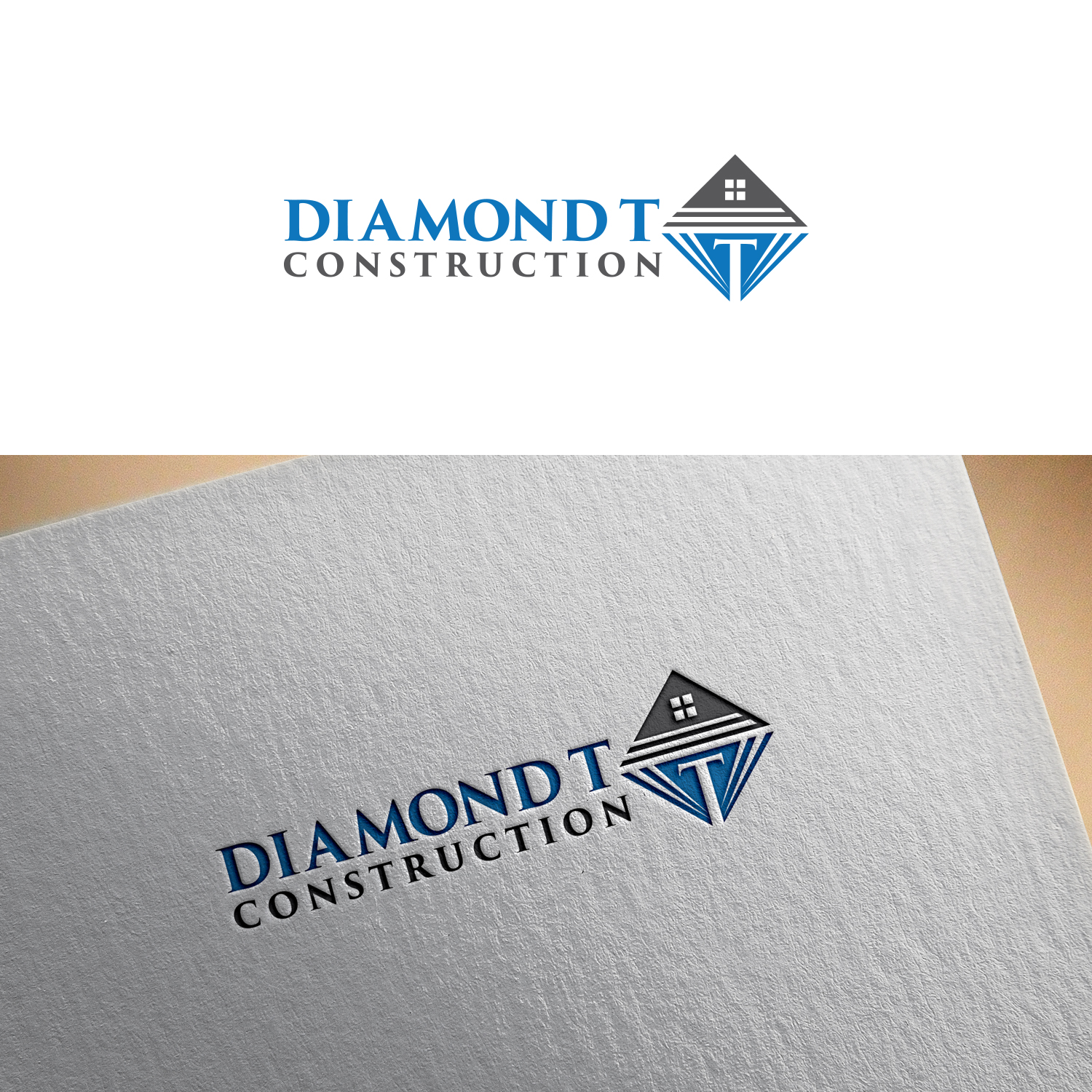 Logo Design by Maxo-Biz for Diamond T Construction  | Design #25516679