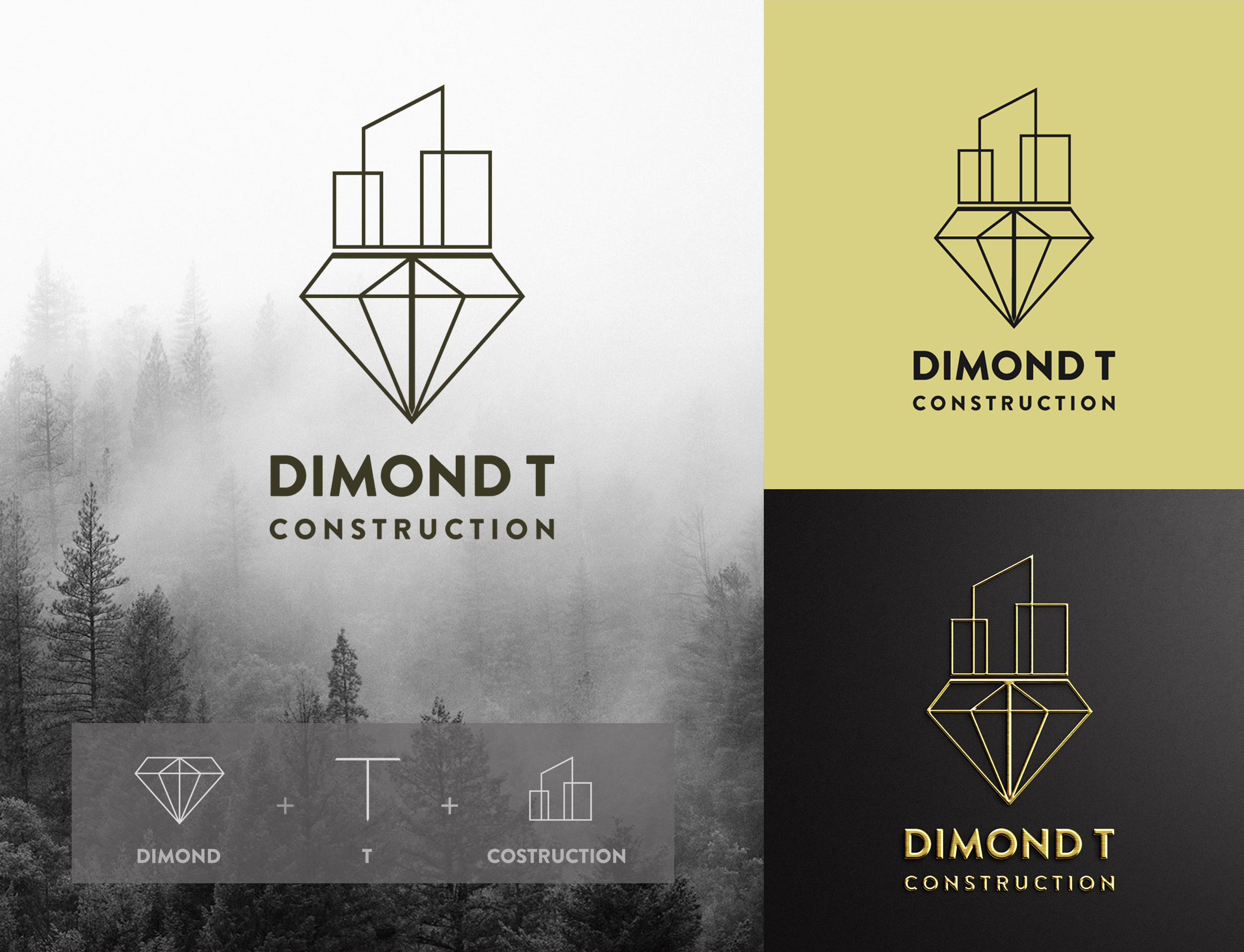 Logo Design by Min2 for Diamond T Construction  | Design #25518745