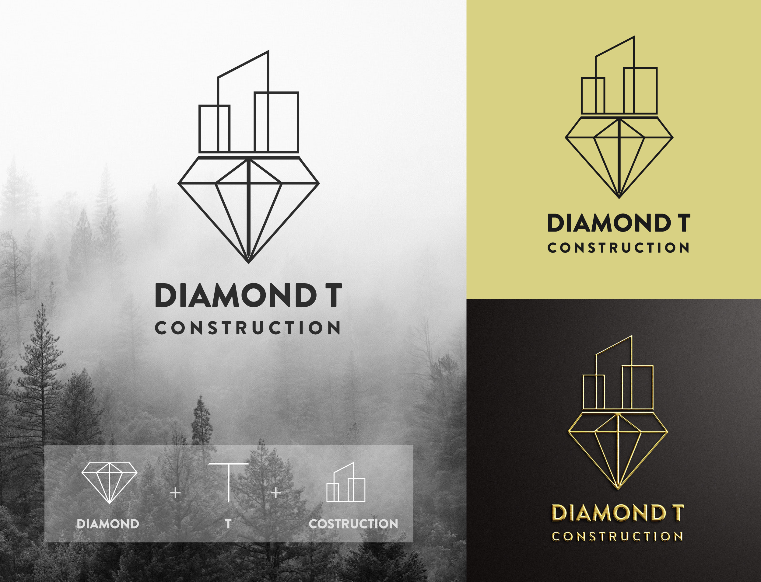 Logo Design by Min2 for Diamond T Construction  | Design #25537260