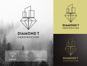 Logo Design by Min2 for Diamond T Construction  | Design: #25537260