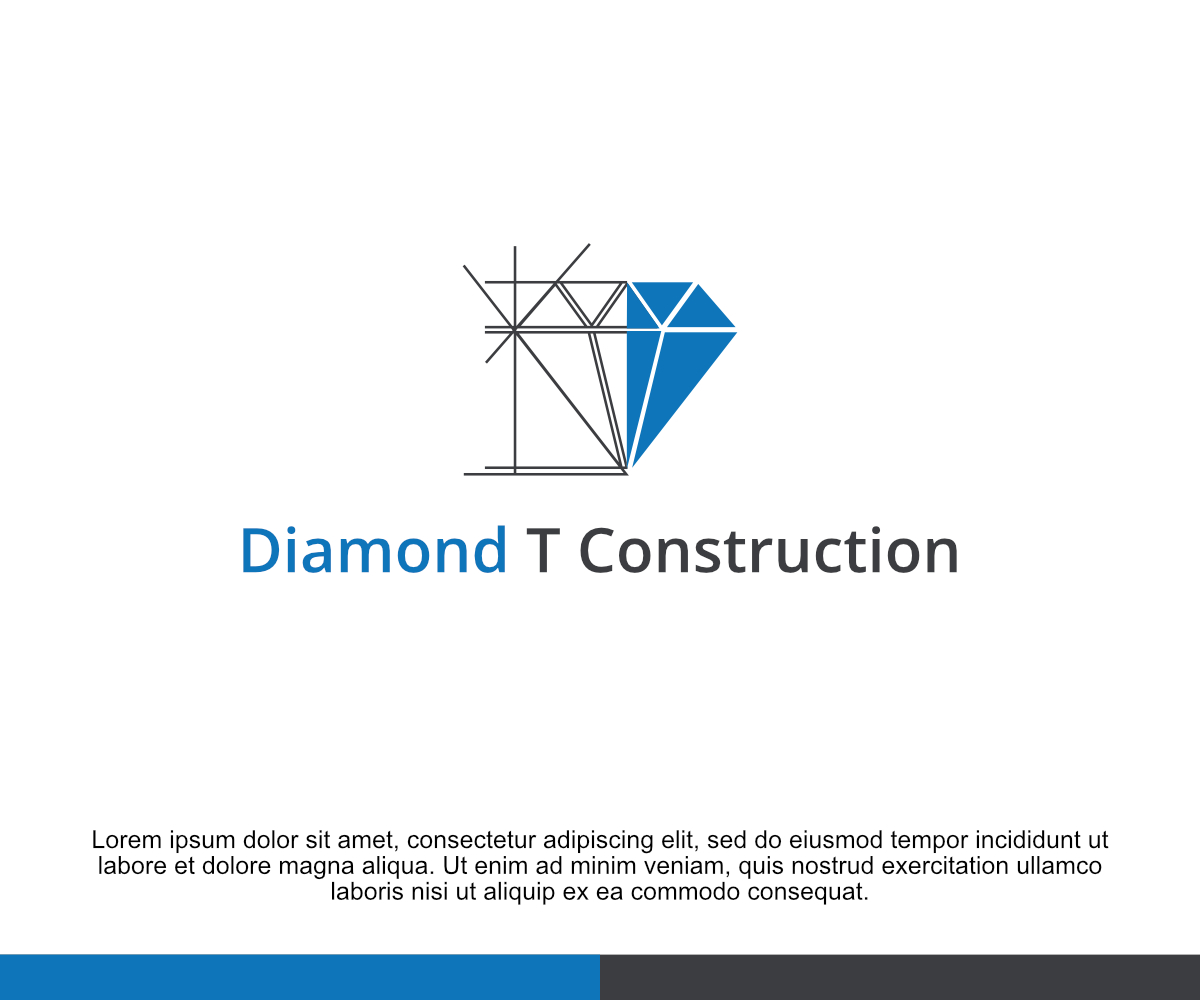 Logo Design by yozikurnia777 for Diamond T Construction  | Design #25502541