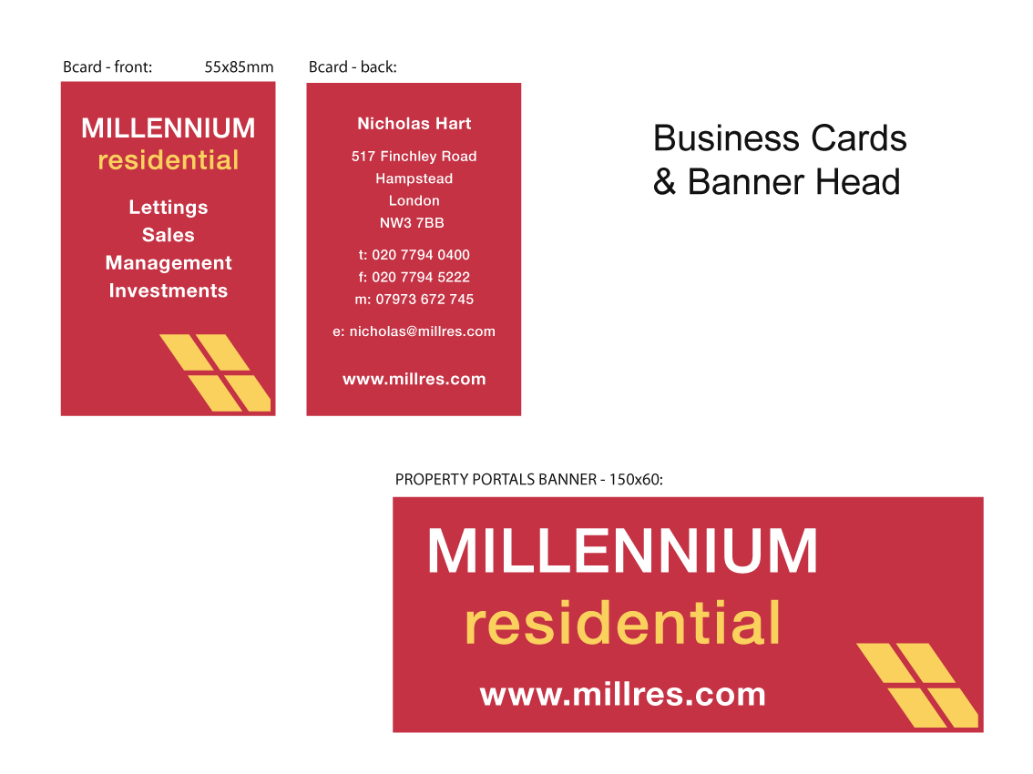 Stationery Design by Heyoka Design for MillRes | Design #69692
