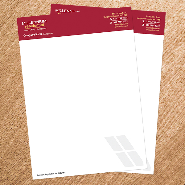 Stationery Design by Two heads for MillRes | Design #72932