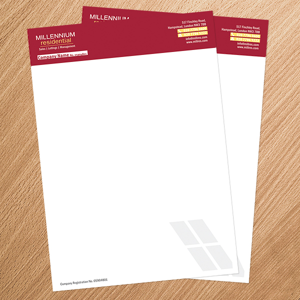 Stationery Design by Two heads for MillRes | Design #72934