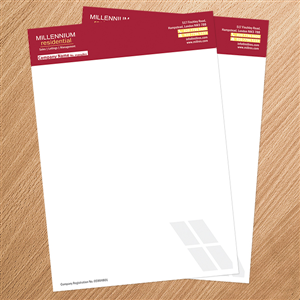 Stationery Design by Two heads for MillRes | Design: #72934